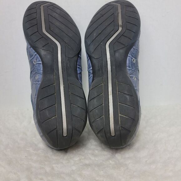 Santoni For Amg SLS  Mens Sneaker  Size 7.5 Blue Jeans Crocodile Leather Rare - Picture 13 of 15